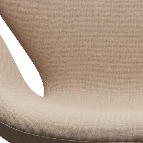 Fritz Hansen Chaise salon de cygne, sable noir laqué / tonus