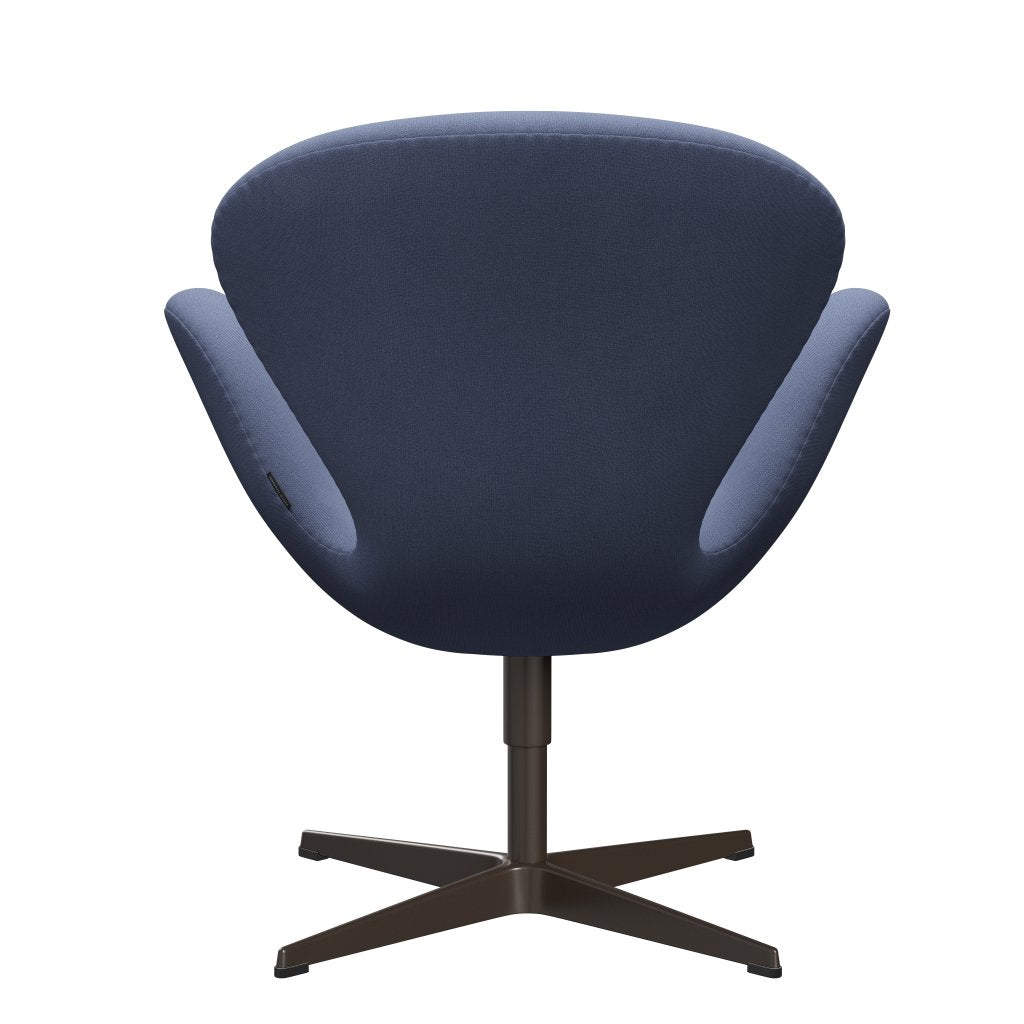 Sedia da salone Fritz Hansen Swan, bronzo marrone/Christianshavn blu chiaro uni