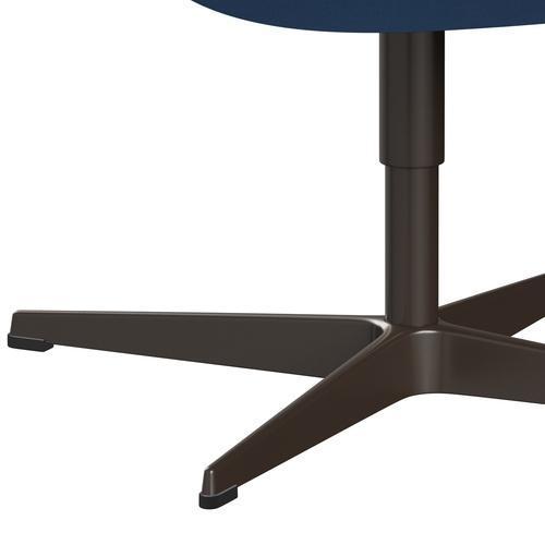 Sedia da salotto Fritz Hansen Swan, bronzo marrone/divina azzurra (712)