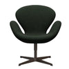  Swan Lounge Stuhl braune Bronze/Divina MD Moss Green