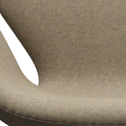 [product_category]-Fritz Hansen Swan Lounge Chair, Brown Bronze/Divina Melange Grey Sand-Fritz Hansen-3320-DIM237-BBBASE-FRI-6