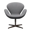  Swan Lounge Chair Brown Bronze/Divina Melange Stone Grey