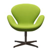  Swan Lounge Chair Brown Bronze/Fame Neon Green