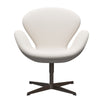 Sedia fritz Hansen Swan Lounge bronzo marrone/fama bianca