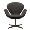  Swan Lounge -stoel bruin brons/Hallingdal Charcoal Light