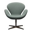  Swan Lounge Chair Brown Bronze/Re Wool Light Aquamarine/Natural