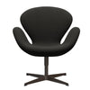  Swan Lounge Chair Brown Bronze/Steelcut Trio Dark Brown