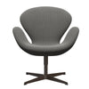  Swan Lounge Chair Brown Bronze/Steelcut Trio White/Black