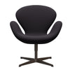  Swan Lounge Chair Brown Bronze/Steelcut Violet Dark