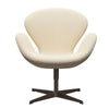  Swan Lounge Chair Brown Bronze/Steelcut White