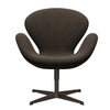 Sedia fritz Hansen Swan Lounge bronzo marrone/cioccolato sunniva/nero