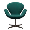  Swan Lounge Chair Brown Bronze/Sunniva Green