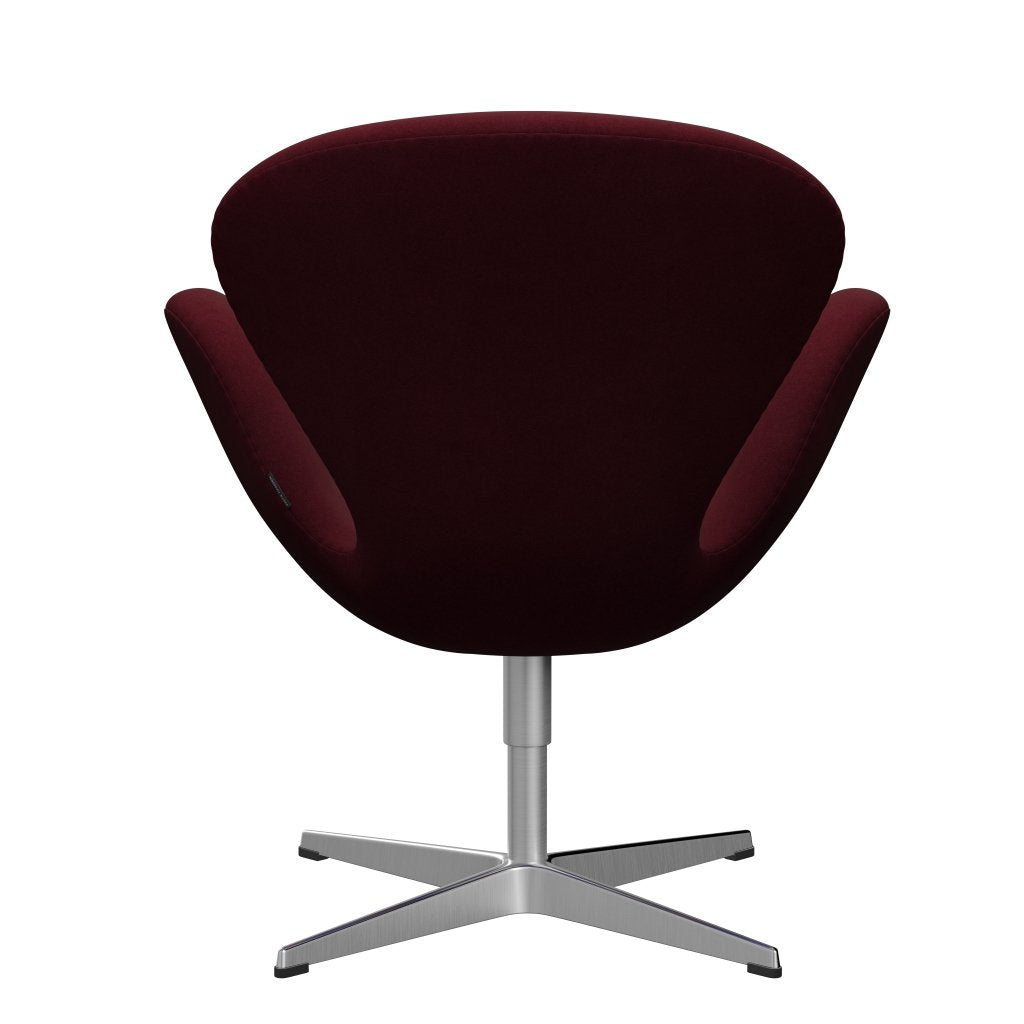 [product_category]-Fritz Hansen Swan Lounge Chair, Satin Brushed Aluminium/Divina Aubergine (671)-Fritz Hansen-3320-DIV671-SPAL-FRI-4