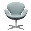  Swan Lounge Chair Satin gebürstet Aluminium/Divina MD Minze