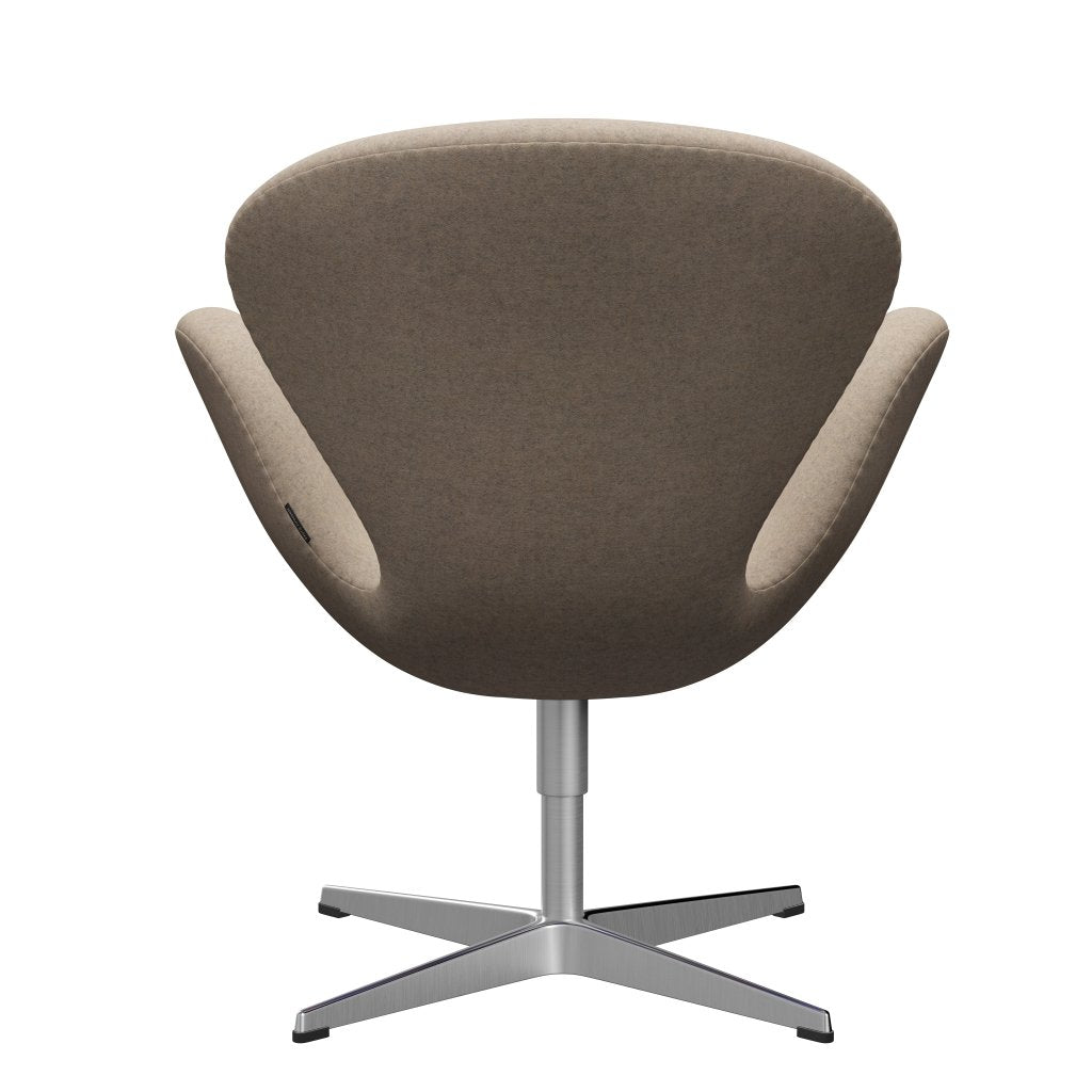 [product_category]-Fritz Hansen Swan Lounge Chair, Satin Brushed Aluminium/Divina Md Sand Colours-Fritz Hansen-3320-DMD213-SPAL-FRI-4