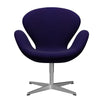  Swan Lounge Stuhl Satin gebürstet Aluminium/Divina Violet Dark (692)