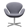  Swan Lounge Chair Satin Brushed Aluminium/Re Wool Lavender/Natural