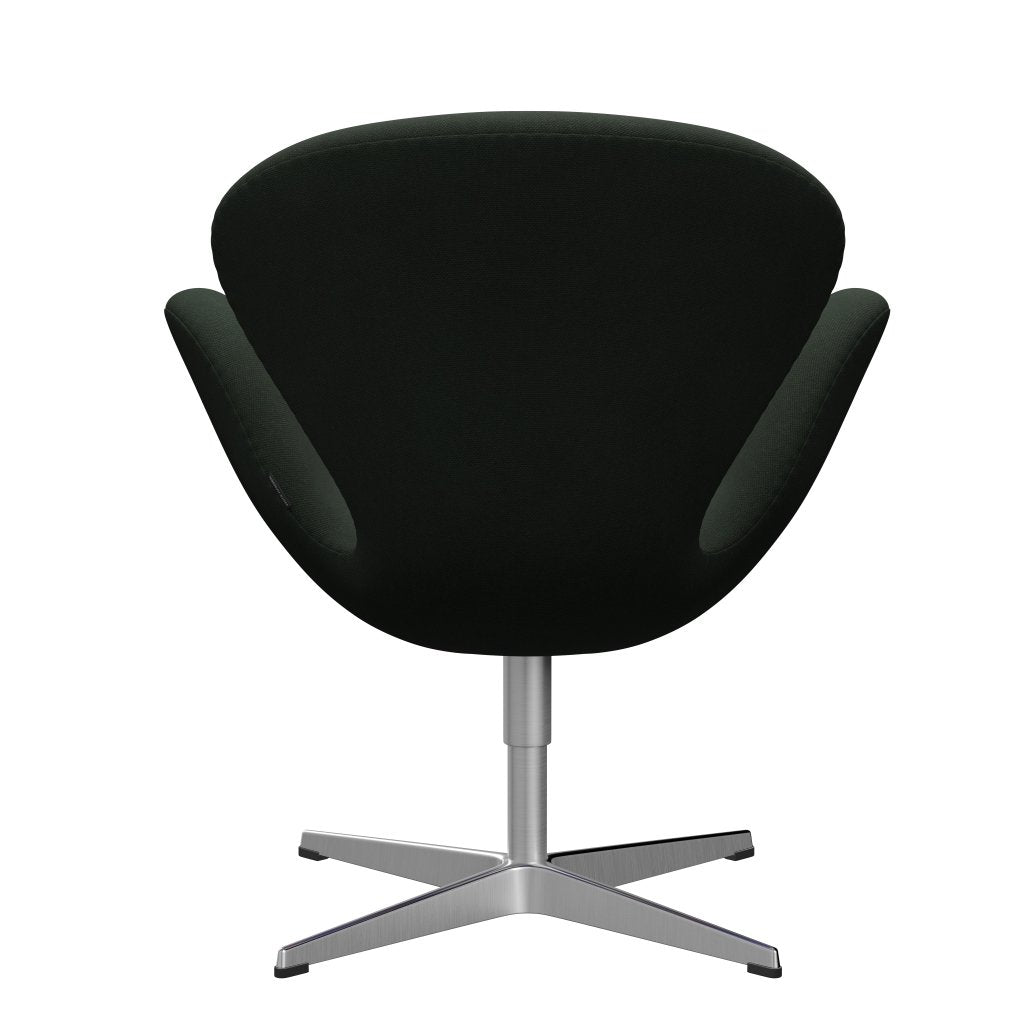 [product_category]-Fritz Hansen Swan Lounge Chair, Satin Brushed Aluminium/Steelcut Dark Army Green-Fritz Hansen-3320-STI975-SPAL-FRI-4