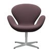  Swan Lounge Chair Silver Grey/Capture Aubergine