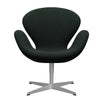  Swan Lounge Chair Silbergrau/Divina Holzkohle