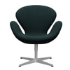  Swan Lounge Chair Grey Silver / Divina Green foncé (886)