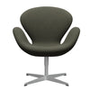  Swan Lounge Chair Silver Grey/Divina Military Green