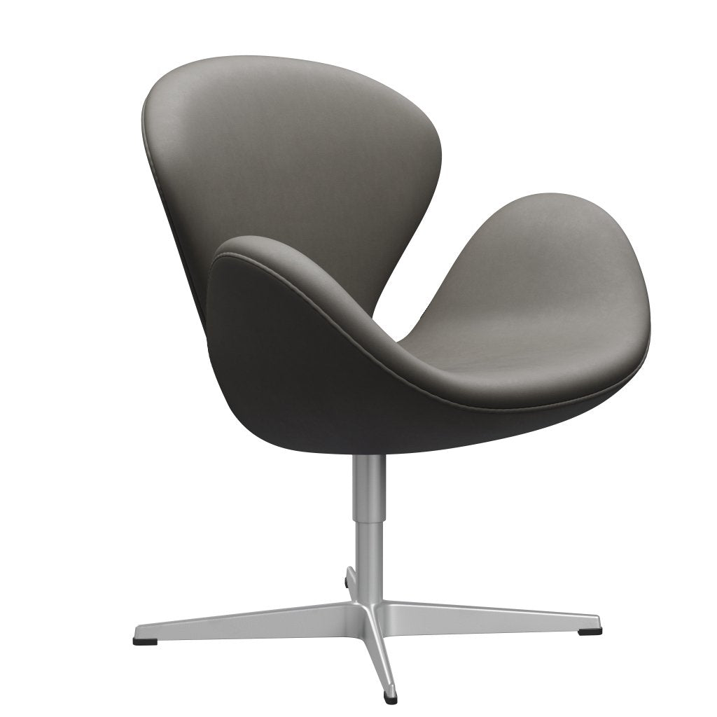 Fritz Hansen Chaise salon de cygne, lave gris argentée / essentielle