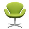  Swan Lounge Chair Silver Gray/Fame Neon Green