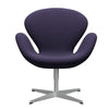  Swan Lounge Chair Silver Gray/Fame Violet Dark