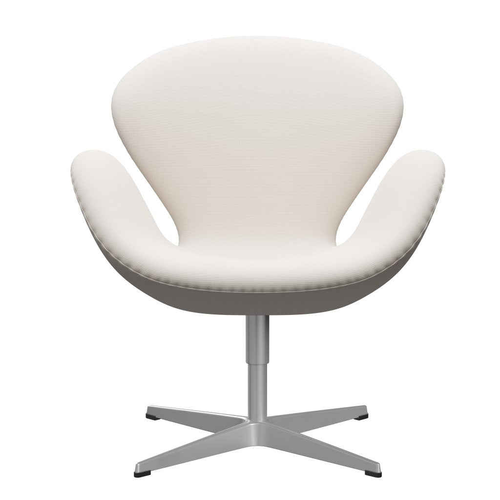 Fritz Hansen Chaise salon de cygne, gris argenté / renommée blanc