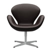  Swan Lounge Chair Silver Gray/Grace Dark Brown