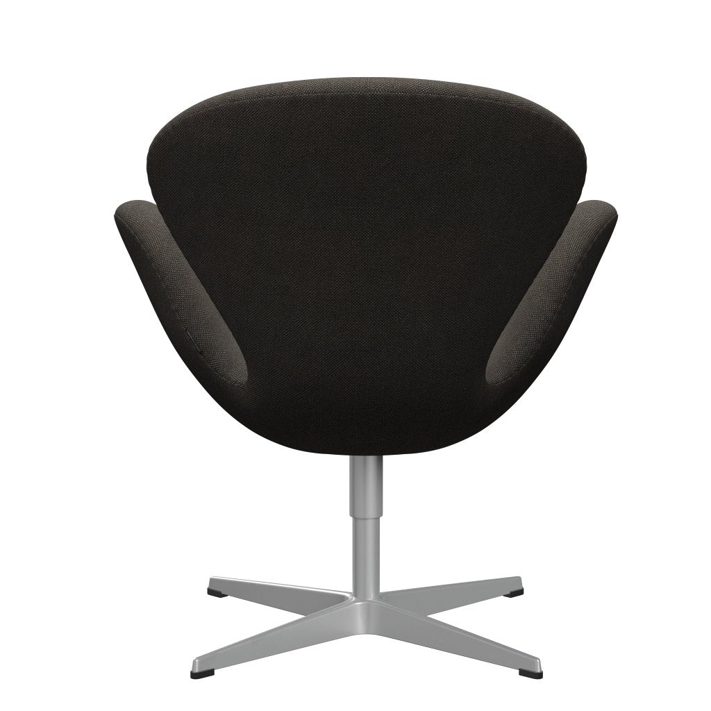 Fritz Hansen Swan Lounge Chair, Silbergrau/Hallingdal -Holzkohlelicht