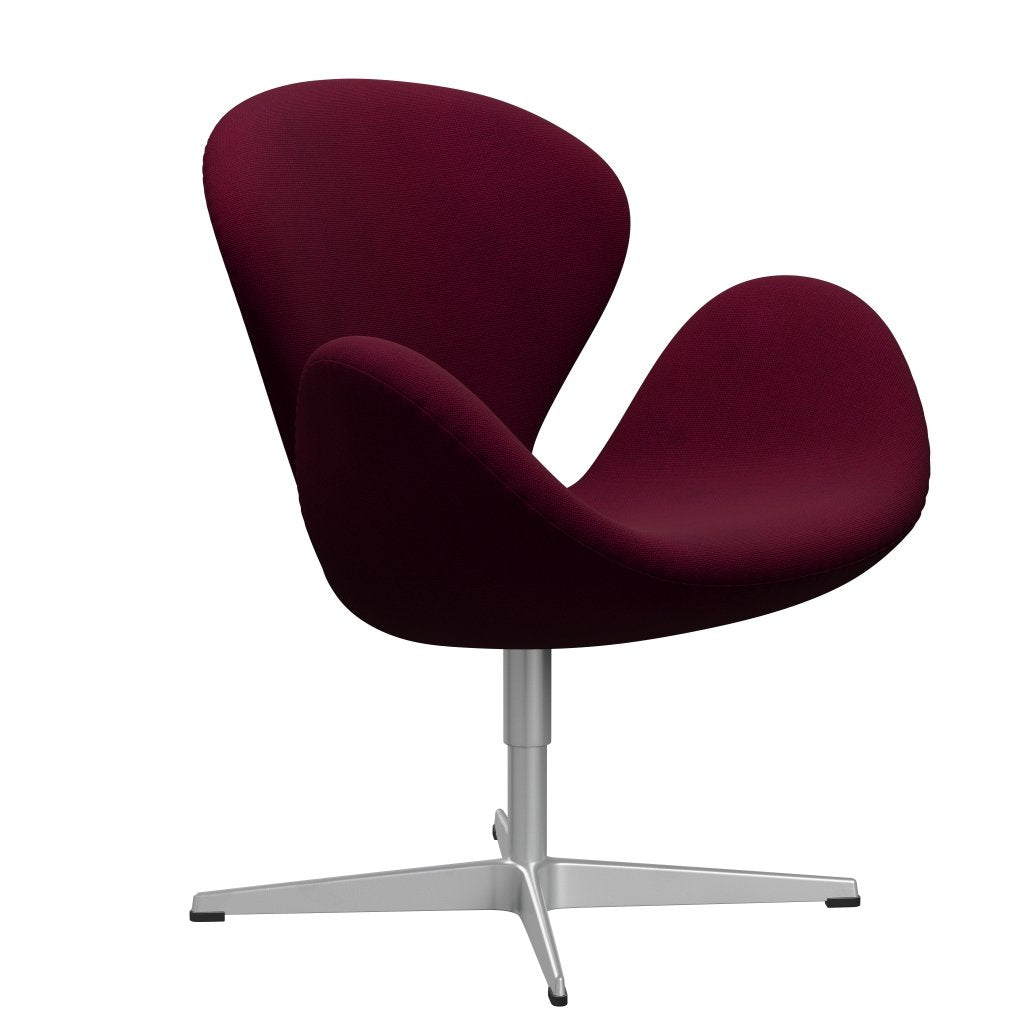 Fritz Hansen Swan Lounge Stuhl, Silbergrau/Hallingdal Pink Dunkelheit