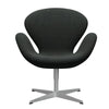  Swan Lounge Chair Silver Grey/Re Wool Black/Natural