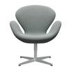  Swan Lounge Stuhl silbergrau/re Wollpale Aqua