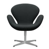  Swan Lounge Chair Silver Grey/Steelcut Coal