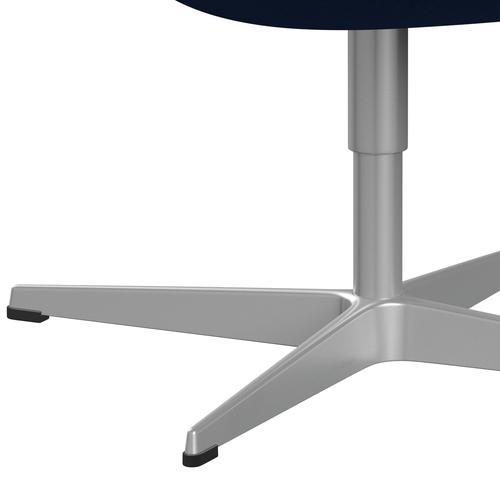 Fritz Hansen Swan Lounge Silla, gris plateado/trío de escamas de acero cobalto azul