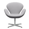  Swan Lounge Chair Silver Grey/Steelcut Trio White & Light Grey