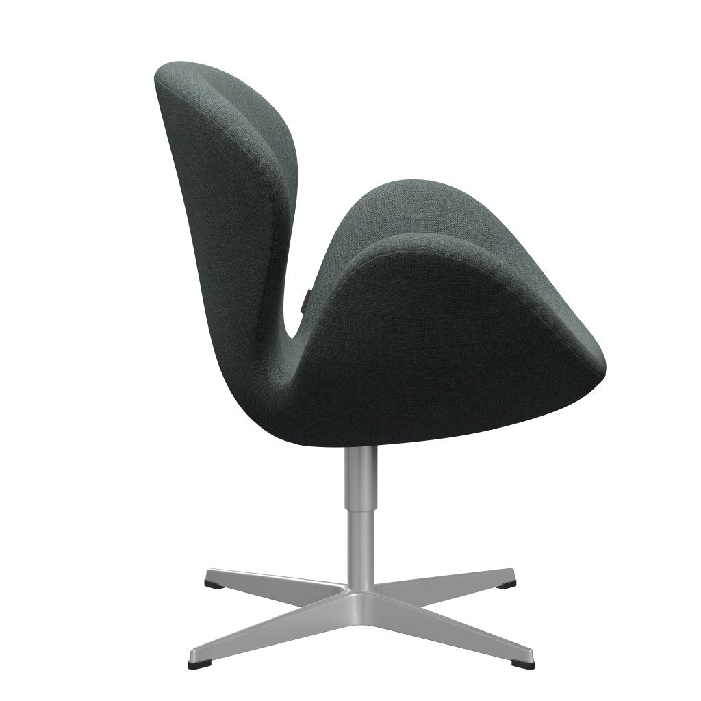 Fritz Hansen Swan Lounge Stuhl, Silbergrau/Sunniva Stahl grau