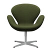  Swan Lounge Chair Silver Gray/Tonus Military Green