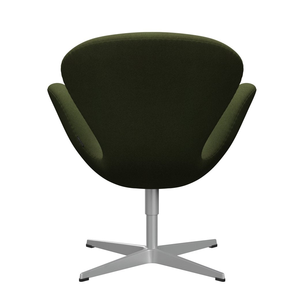 Fritz Hansen Swan Lounge Chair, Silver Grey / Tonus Military Green