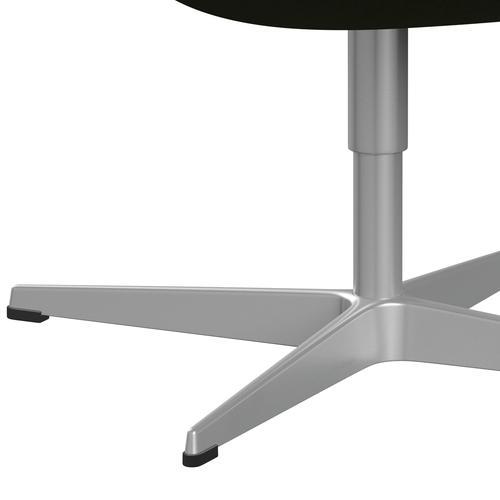 Sedia fritz Hansen Swan Lounge, verde militare grigio/tonus argento