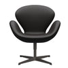  Swan Lounge Chair Warm Graphite/Aura Black Brown