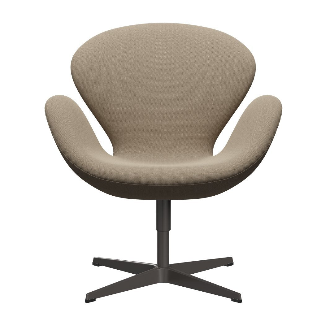 [product_category]-Fritz Hansen Swan Lounge Chair, Warm Graphite/Capture Sand-Fritz Hansen-3320-CP6101-WGBASE-FRI-1