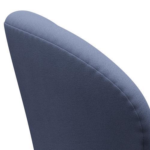 Fritz Hansen Chaise salon de cygne, graphite chaud / christianshavn bleu clair uni