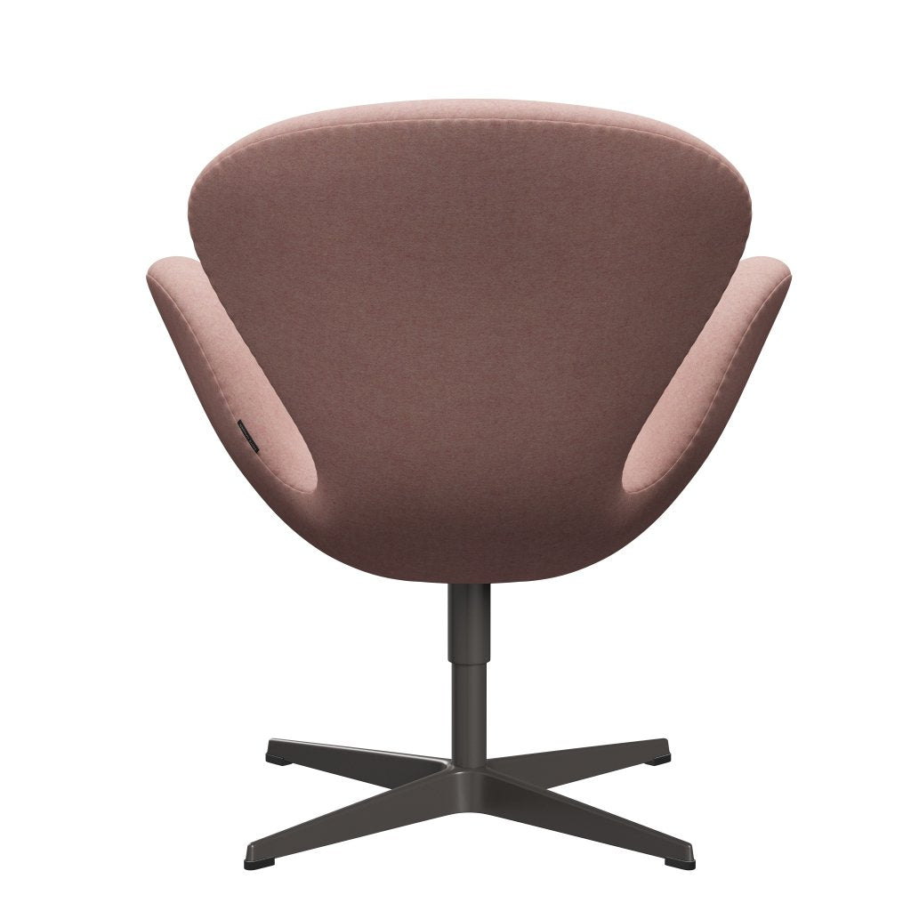 Fritz Hansen Swan Lounge Chair, Warm Graphite/Divina Md Soft Pink