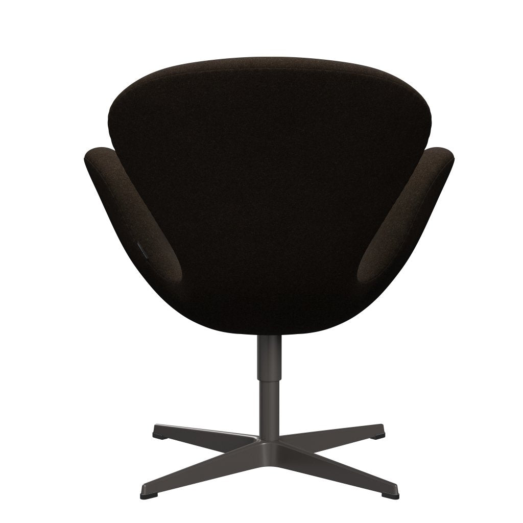 [product_category]-Fritz Hansen Swan Lounge Chair, Warm Graphite/Divina Melange Dark Brown-Fritz Hansen-3320-DIM280-WGBASE-FRI-4