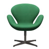  Swan Lounge Chair warmes Graphit/Divina Melange Green