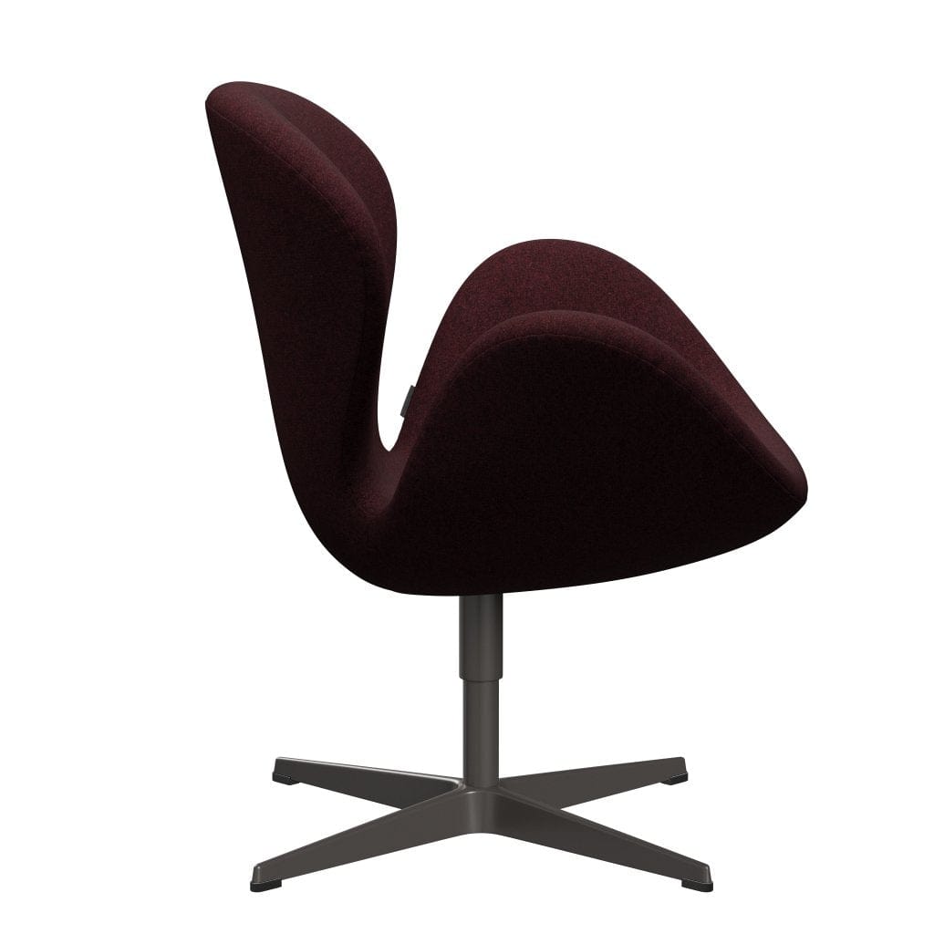 Fritz Hansen Swan Lounge -stoel, Warm Graphite/Divina Melange Pink Dark