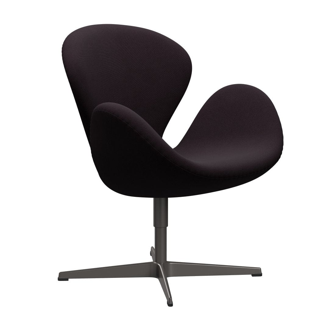 Sedia fritz Hansen Swan Lounge, calda grafite/fama marrone (61108)